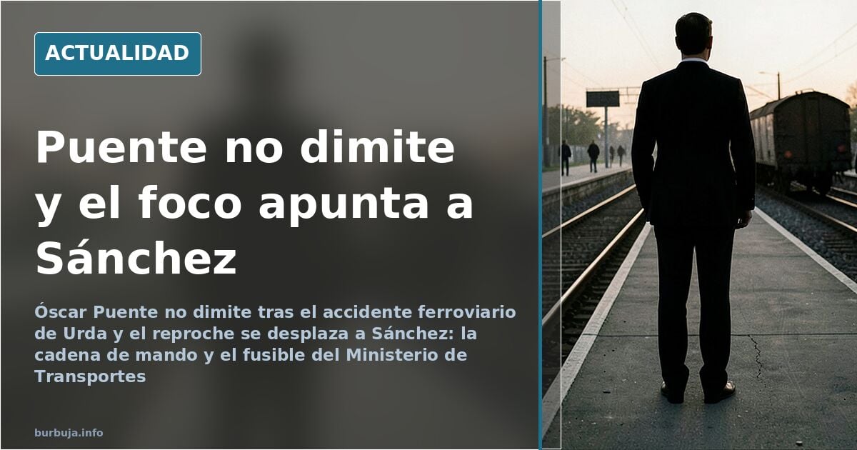 Puente se aferra al cargo tras el accidente de Urda