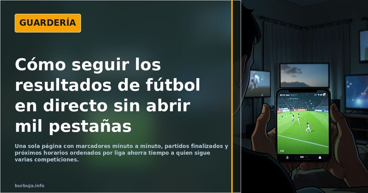 Cómo seguir todos los resultados de fútbol en directo sin perderte nada