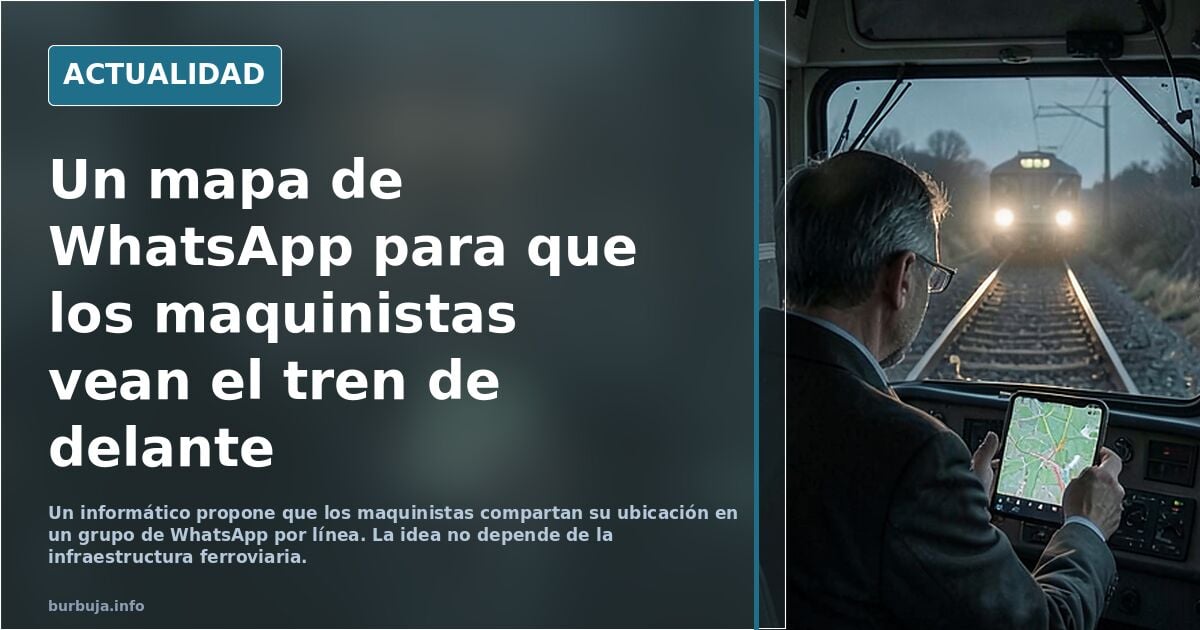 Una sencilla actualización de whatsapp podría evitar los accidentes ferroviarios