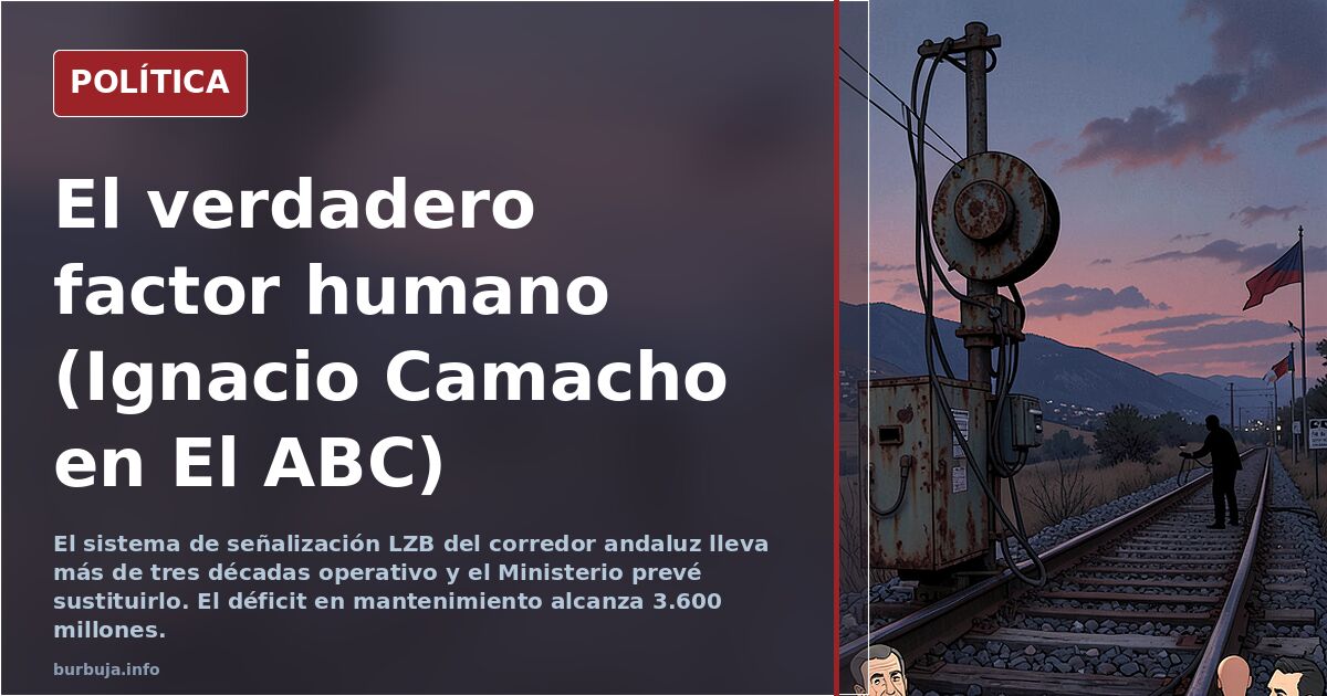 El verdadero factor humano (Ignacio Camacho en El ABC)