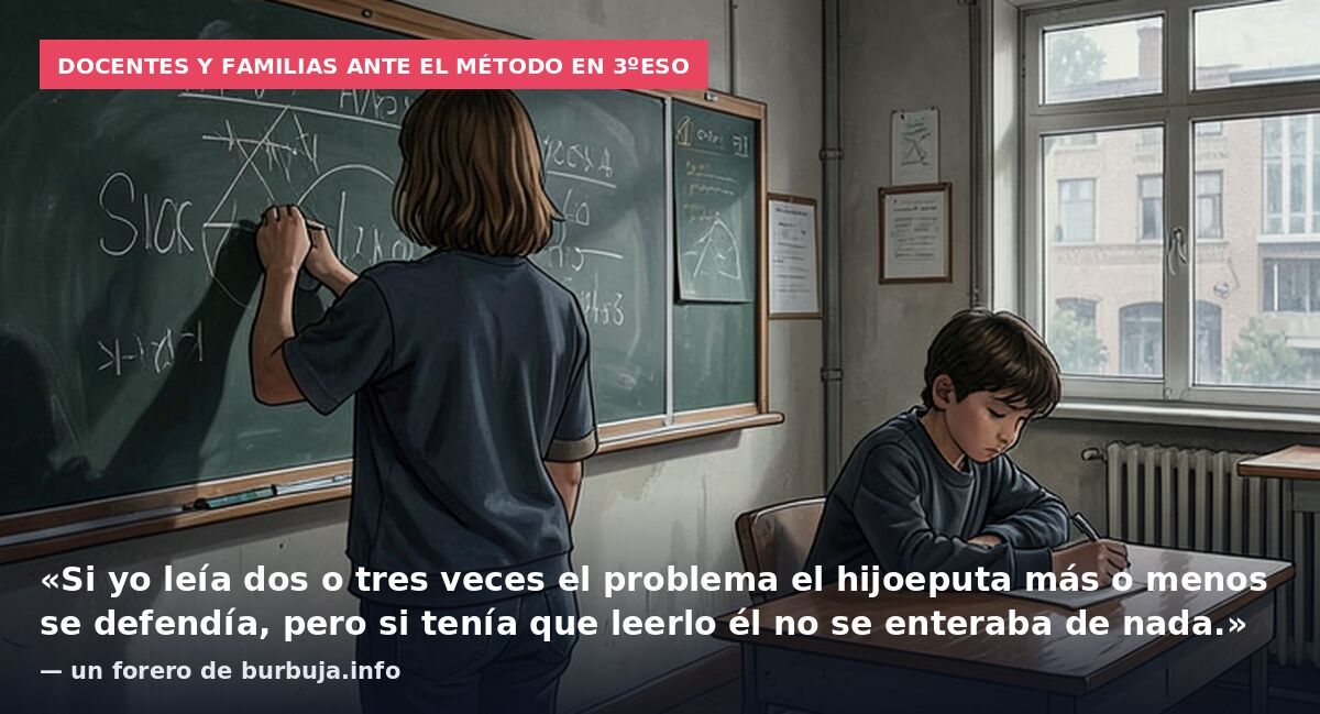 Os voy a contar lo que es dar una clase de matemáticas de 3ºESO