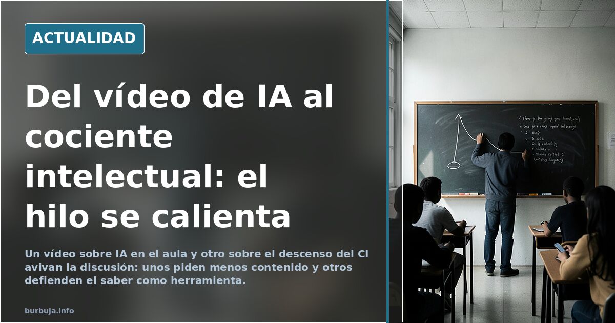 Os voy a contar lo que es dar una clase de matemáticas de 3ºESO