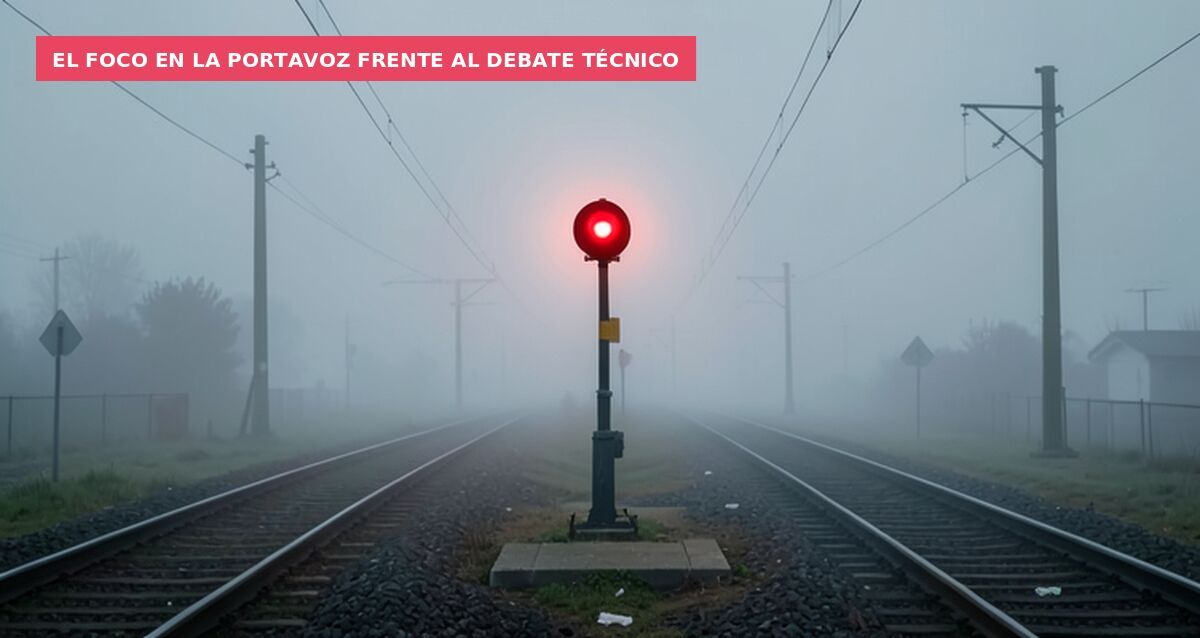 El foco en la portavoz frente al debate técnico