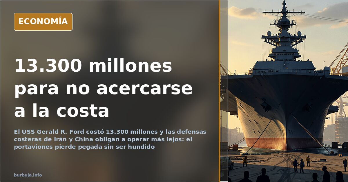 El portaviones de 13.300 millones que ya no se atreve a acercarse