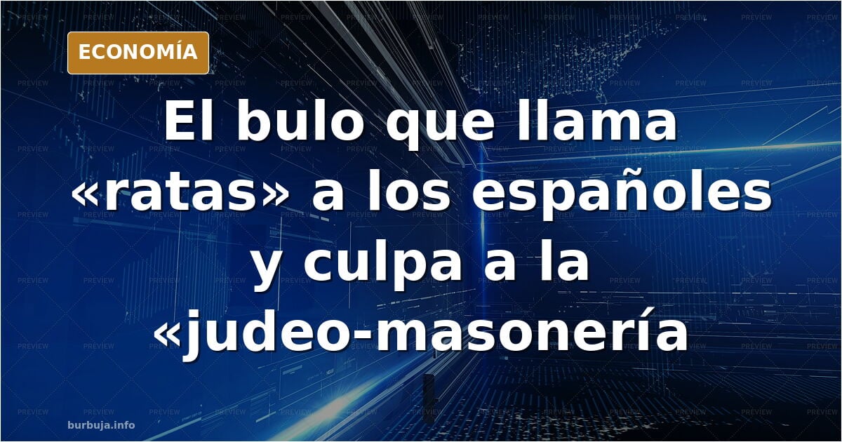 Españoles = ratas votontas de la judeo-masoneria