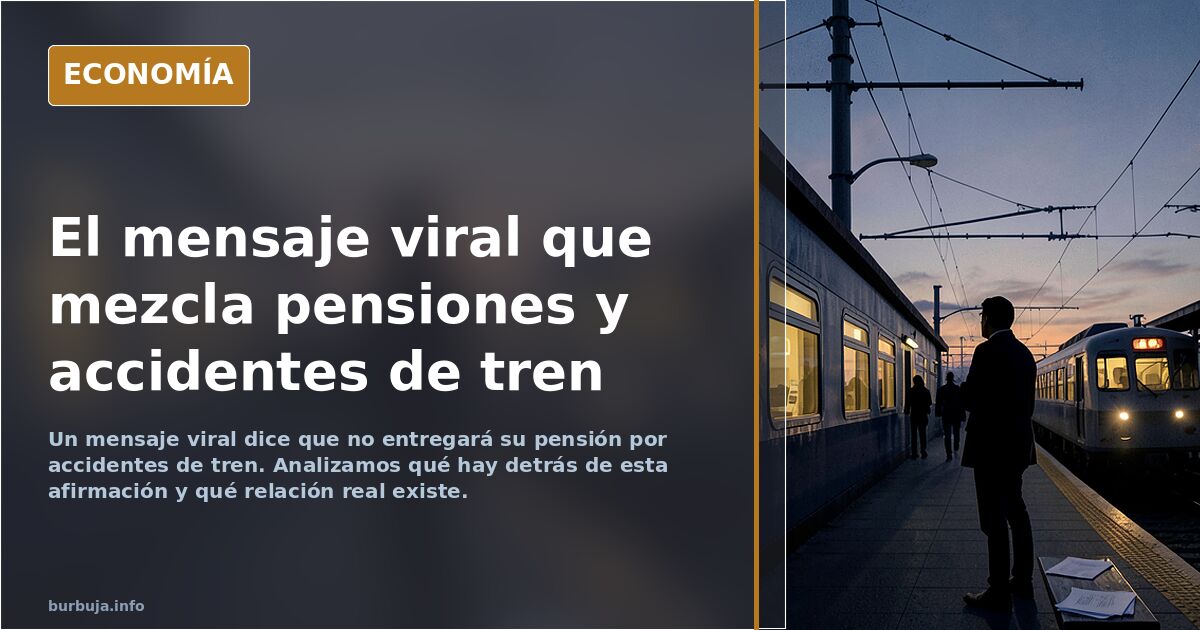 Langosto nos avisa de que no va a entregar su pensión por un accidente de tren.