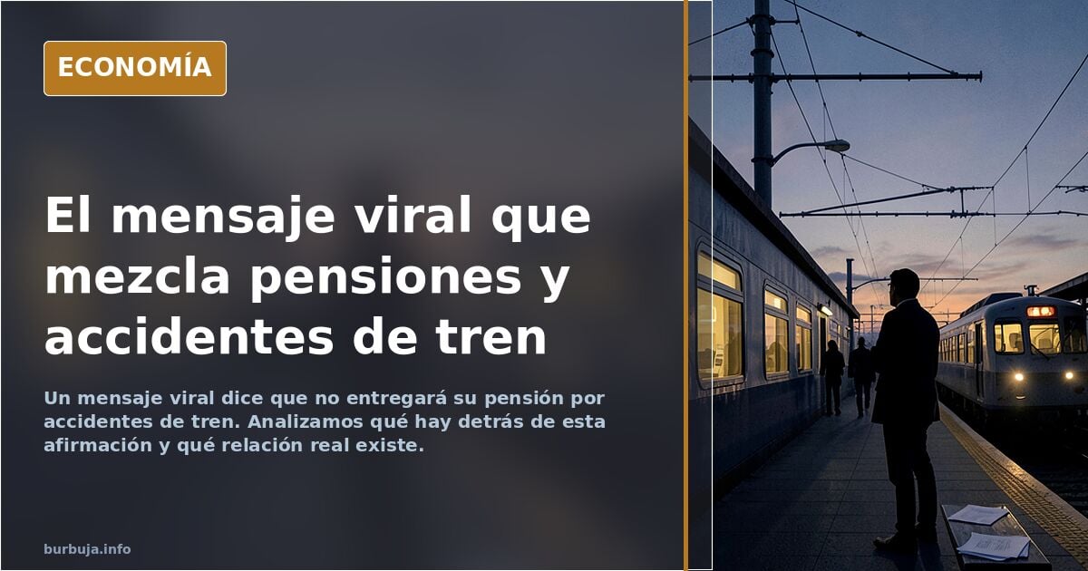 Langosto nos avisa de que no va a entregar su pensión por un accidente de tren.