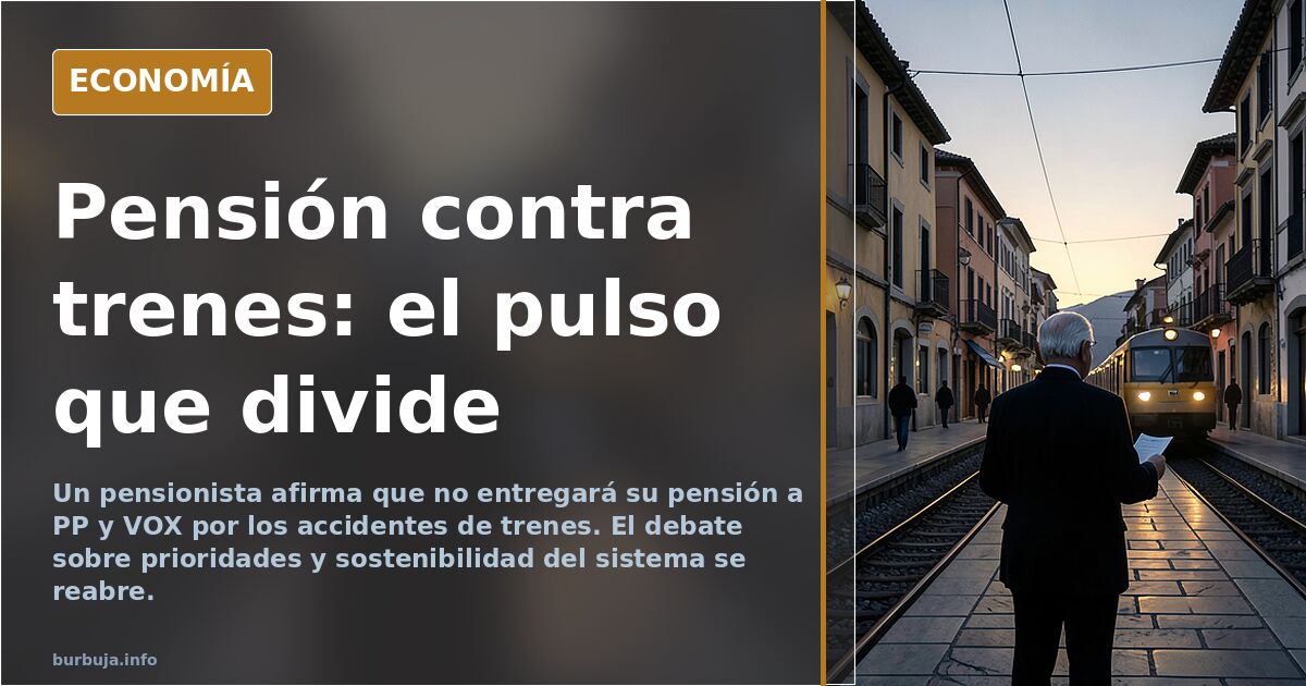 El jubilado que no cambia su pensión por la seguridad del tren