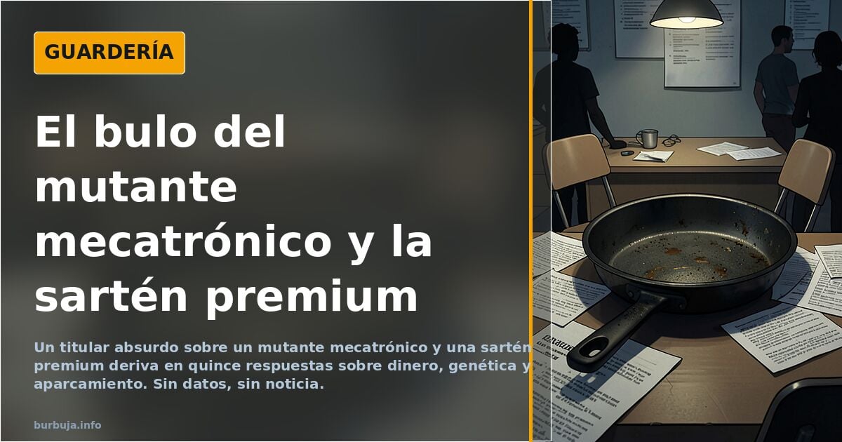 El «mutante mecatrónico» que preñó a la sartén premium: anatomía de un bulo