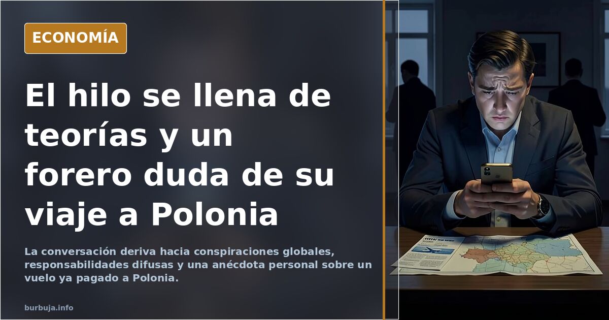 El hilo se llena de teorías y un forero duda de su viaje a Polonia