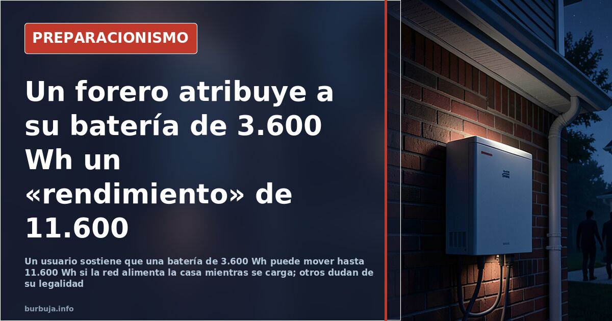 El «bypass» nocturno que un forero atribuye a su batería solar