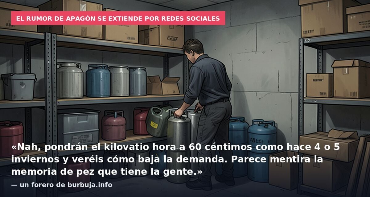 RUMOR: El sistema eléctrico esta muy TENSIONADO y podríamos estar en riesgo de un nuevo APAGÓN GENERALIZADO. Se esta diciendo en twitter.....