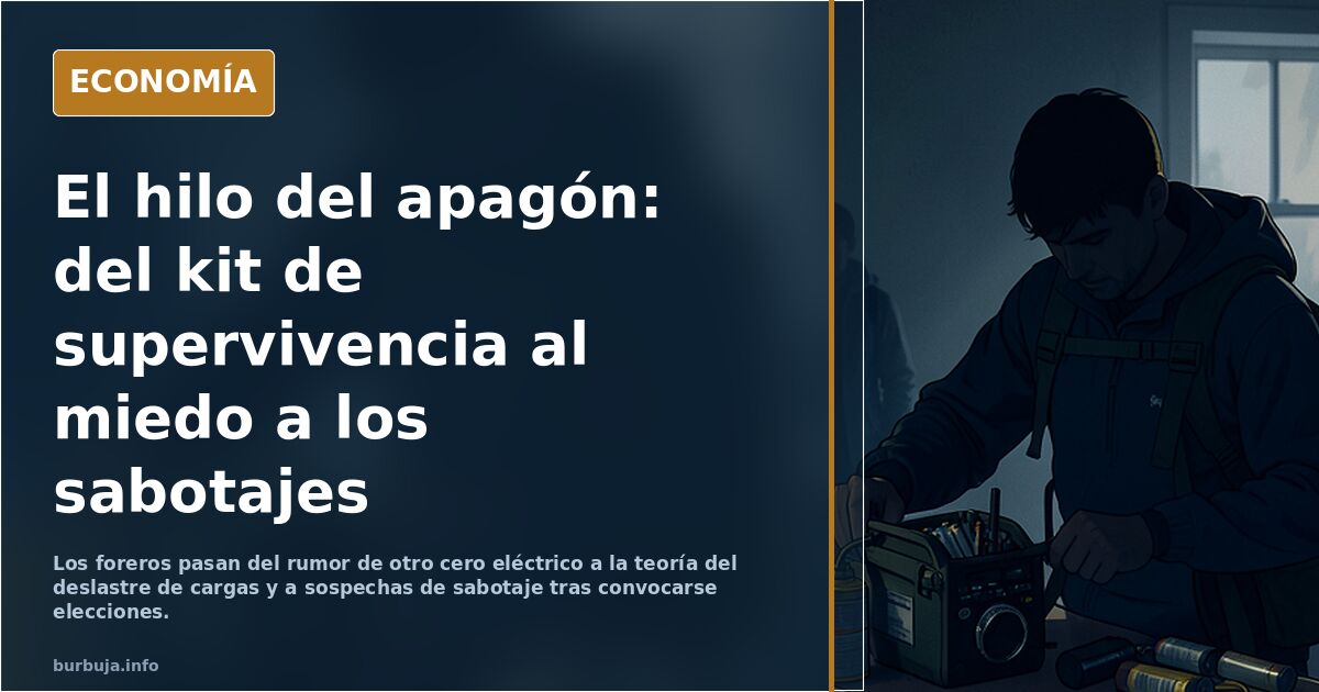 RUMOR: El sistema eléctrico esta muy TENSIONADO y podríamos estar en riesgo de un nuevo APAGÓN GENERALIZADO. Se esta diciendo en twitter.....