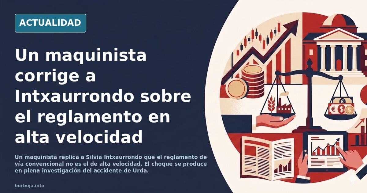Momento épico en TVE. Maquinista responde a Silvia Intxaurrondo: «Estás leyendo el reglamento en vía convencional no en alta velocidad»