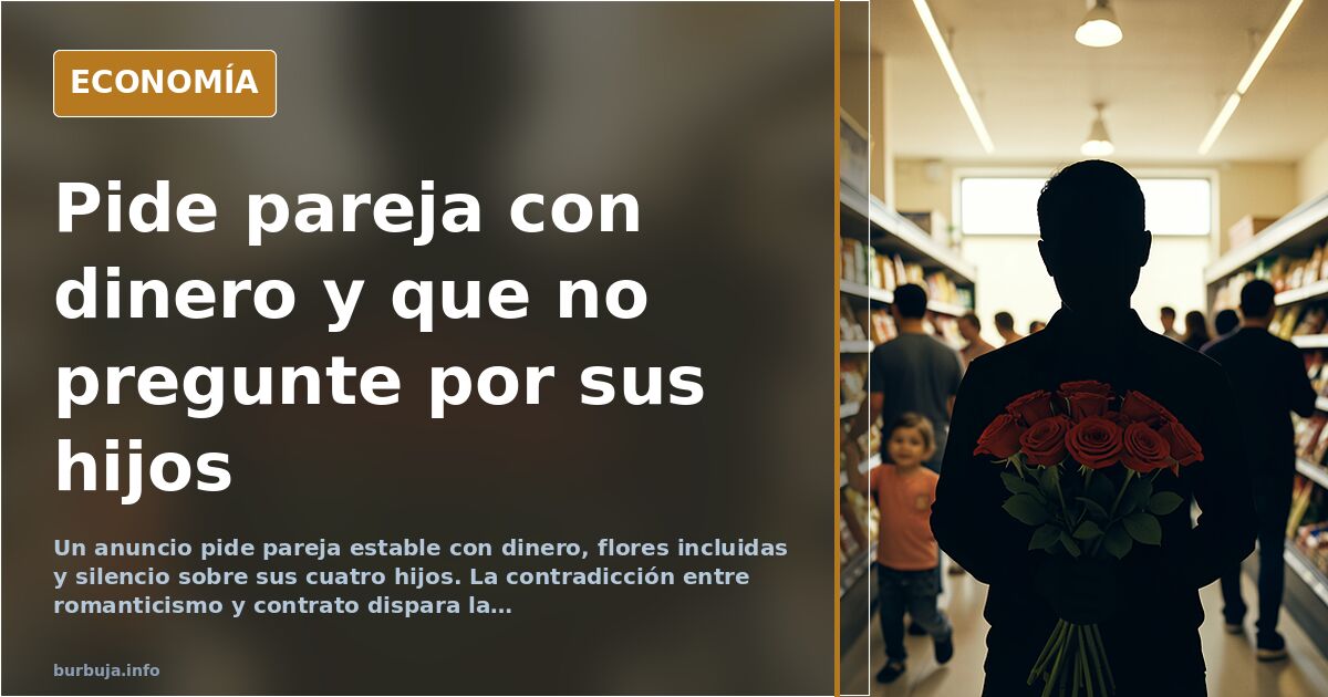 El anuncio que pide «flores y cero preguntas» sobre los hijos