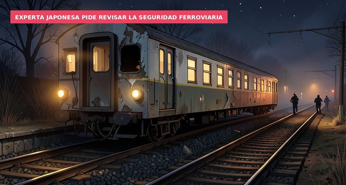 Experta japonesa pide revisar la seguridad ferroviaria