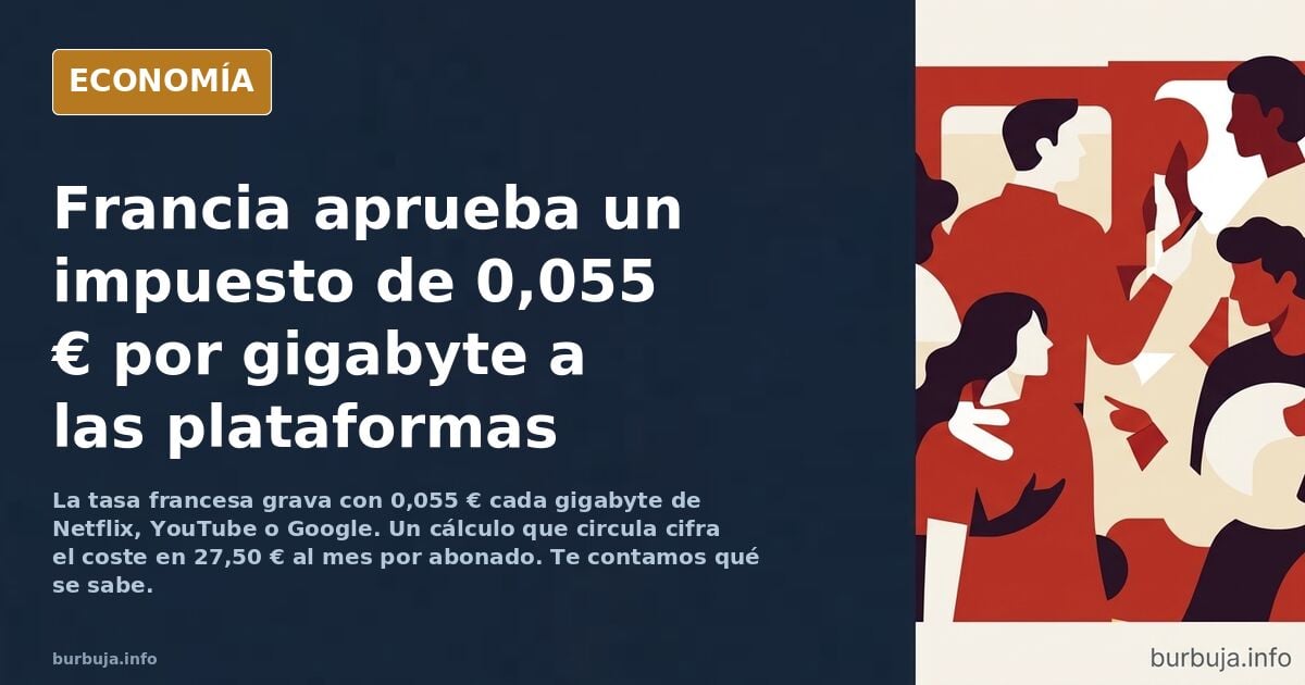 OJO QUE NOS SAQUEAN los políticos. FRANCIA acaba de aprobar un NUEVO IMPUESTO de 5 CENTIMOS POR CADA GIGABYTE de consumo de datos en Internet.....