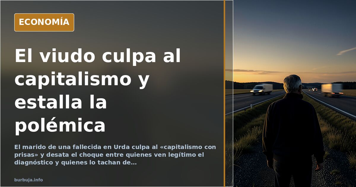 El viudo de Urda culpa al «capitalismo con prisas» y el foro se parte