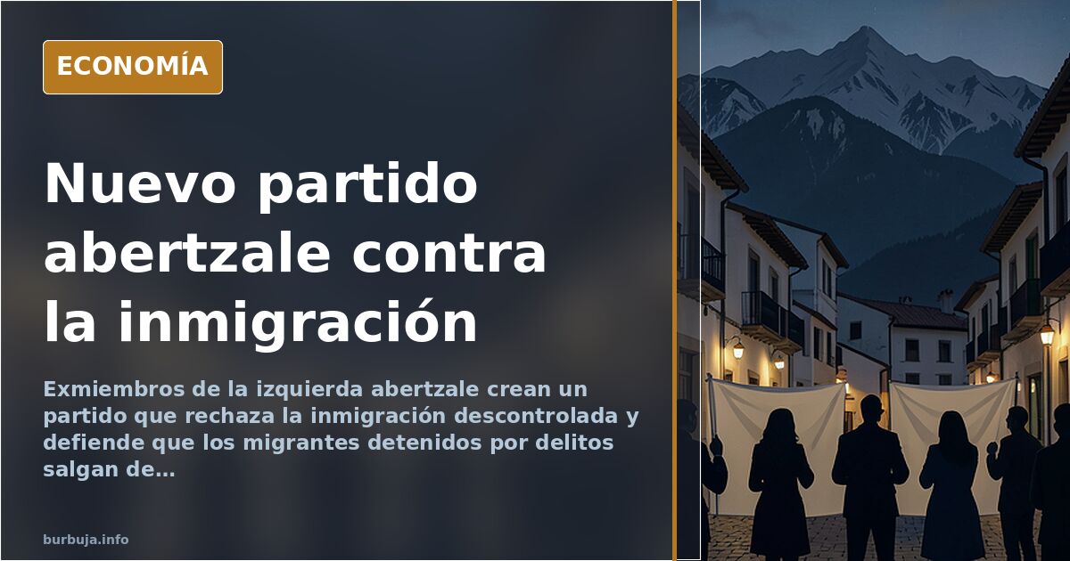 Nuevo partido abertzale contra la inmigración descontrolada