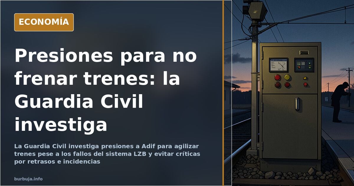 La Guardia Civil investiga presiones a Adif para agilizar trenes