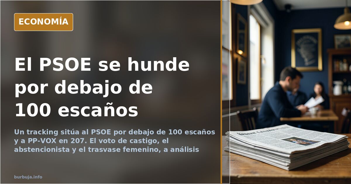 El PSOE pincha el umbral de los 100 escaños y el PP absorbe el voto femenino