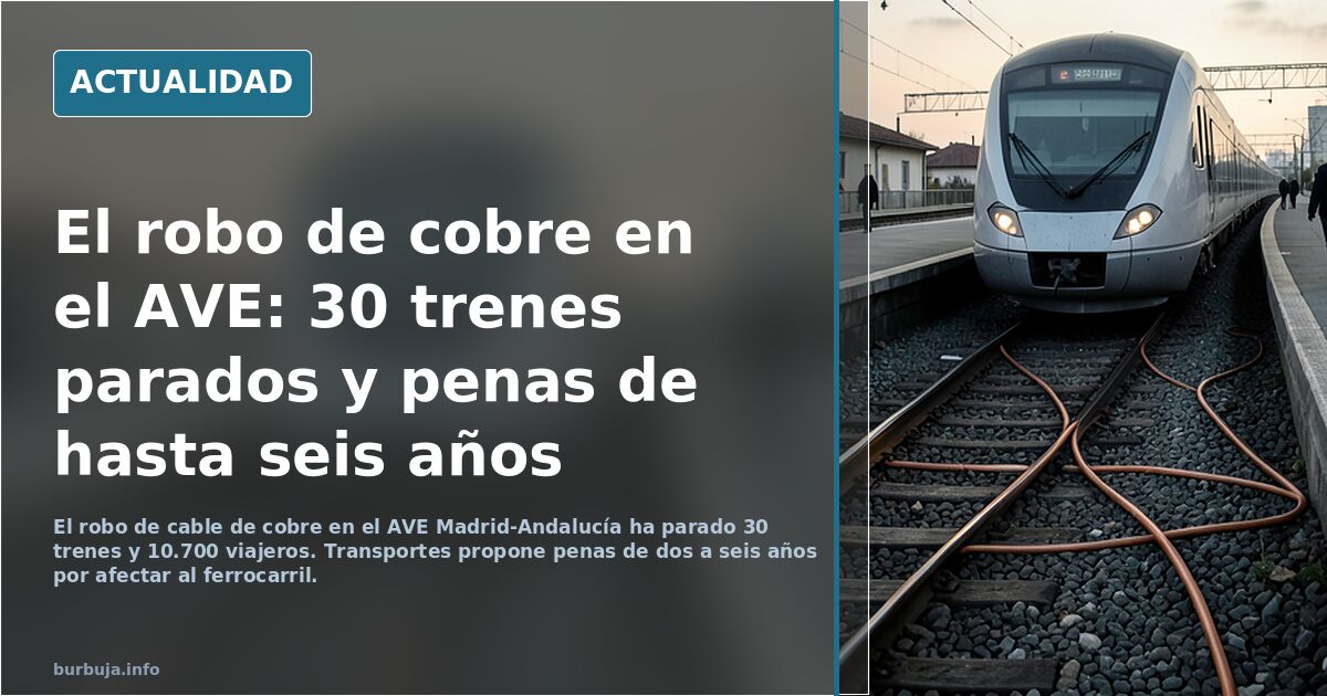 Reflexión incómoda: ha podido influir la inmi gración en el accidente de trenes? El robo de cobre es un asunto tabú