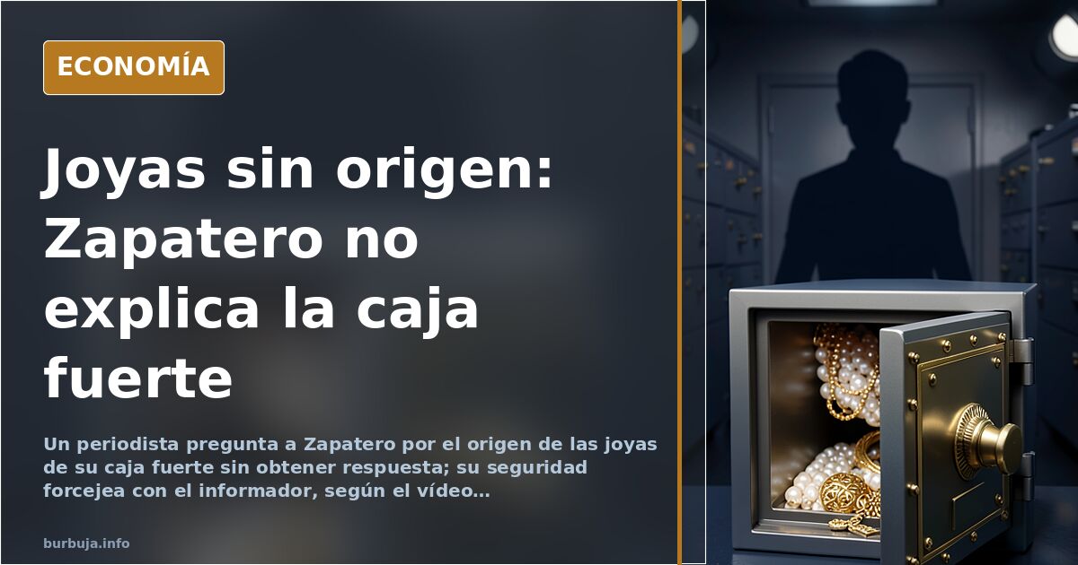 Zapatero, las joyas sin origen y la caja fuerte: preguntas sin respuesta