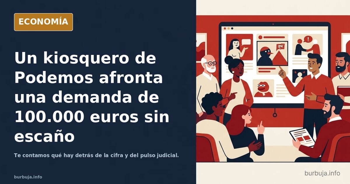 Esta sí que duele: le reclaman 100k euros al kioskero de Podemos y ahora mismo está sin escaño