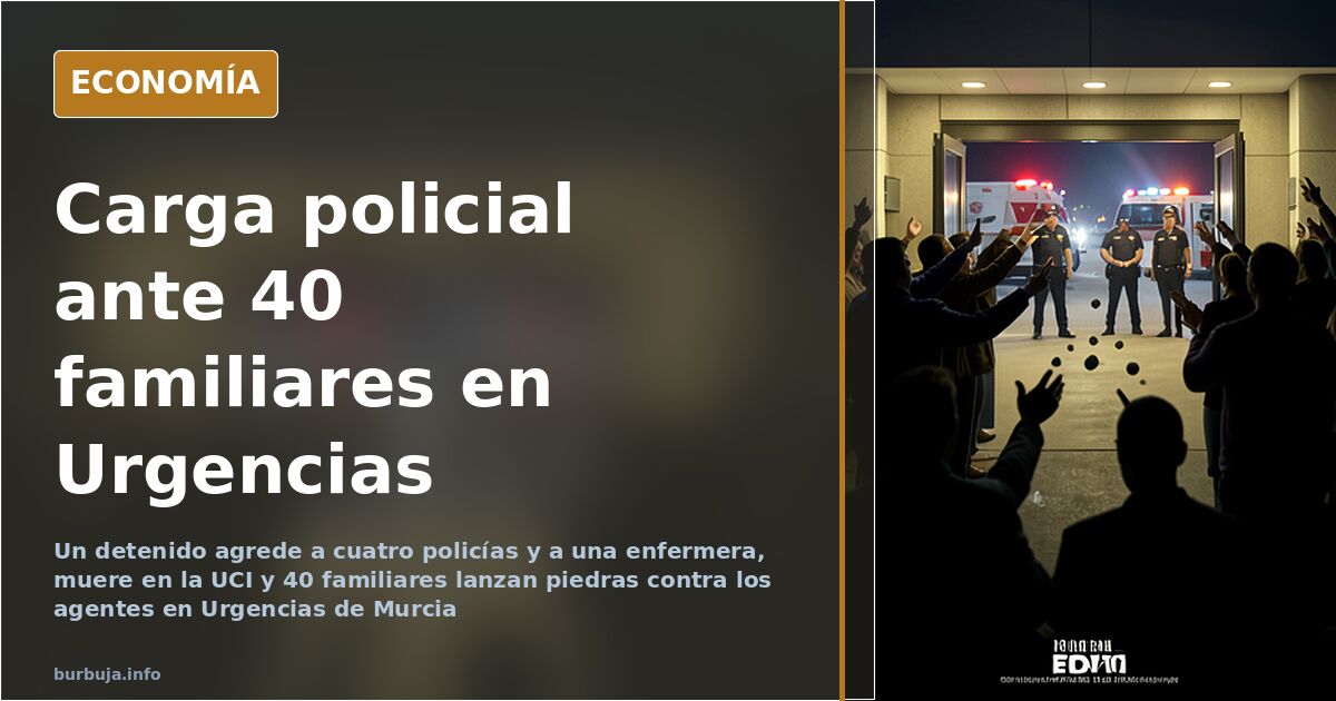 40 familiares contra la policía en Urgencias de Murcia