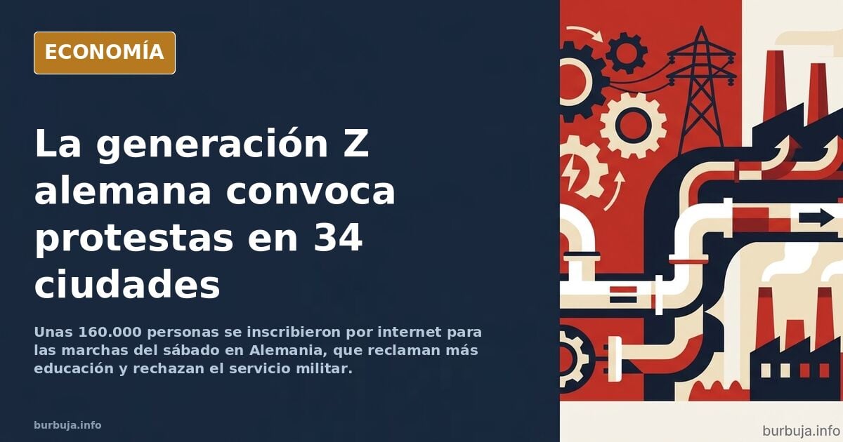 Manifestaciones en 34 ciudades. Alemania vive este sábado la protesta de los jóvenes de la generación Z
