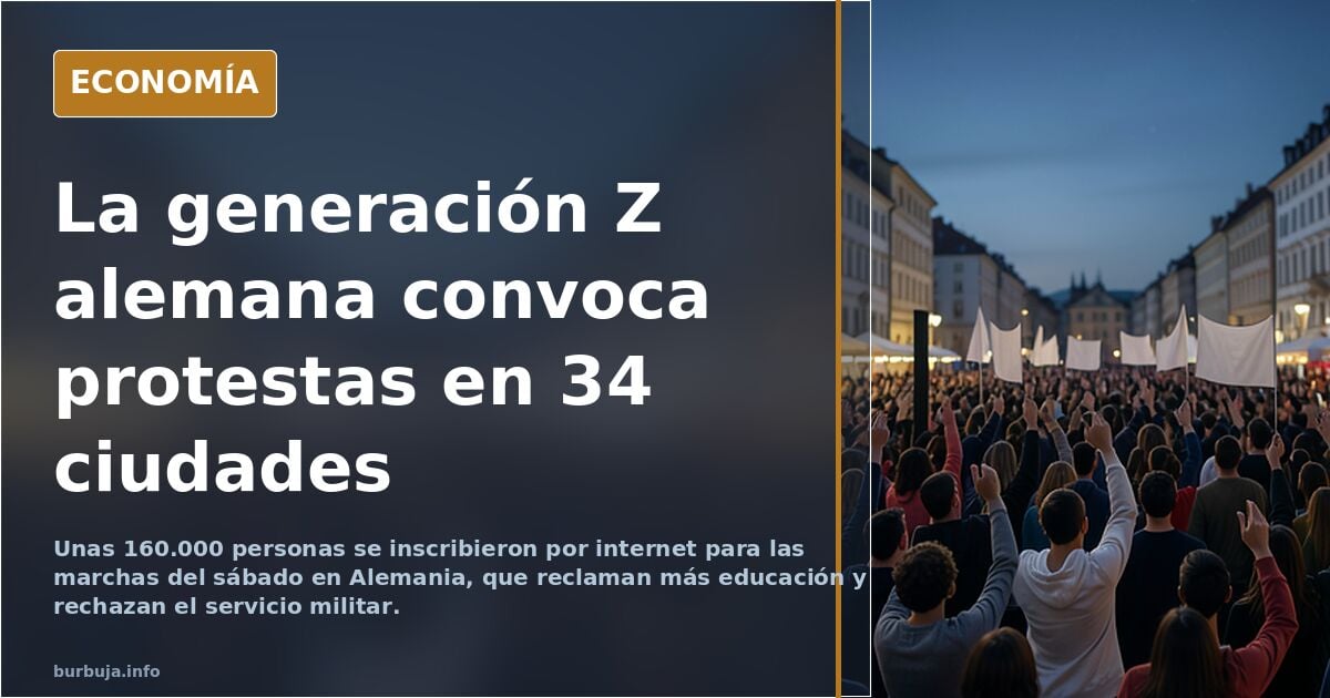Manifestaciones en 34 ciudades. Alemania vive este sábado la protesta de los jóvenes de la generación Z