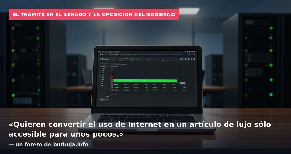 El trámite en el Senado y la oposición del Gobierno: «Quieren convertir el uso de Internet en un artículo de lujo sólo accesible para unos pocos.» — un forero de burbuja.info