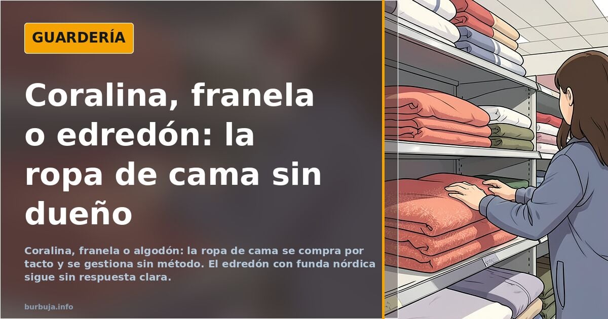 Sábanas de coralina o franela: el textil de cama que nadie gestiona