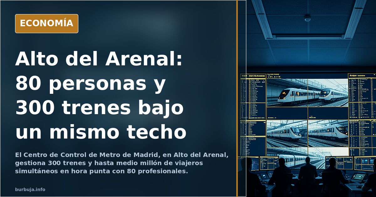 Donde no hay rojos las cosas se hacen bien: el 'cerebro' de Metro de Madrid que monitoriza 300 trenes y hasta medio millón de viajeros en hora punta.