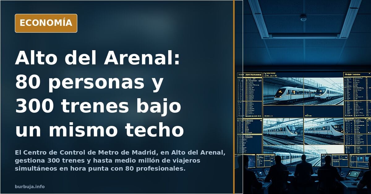 Donde no hay rojos las cosas se hacen bien: el 'cerebro' de Metro de Madrid que monitoriza 300 trenes y hasta medio millón de viajeros en hora punta.