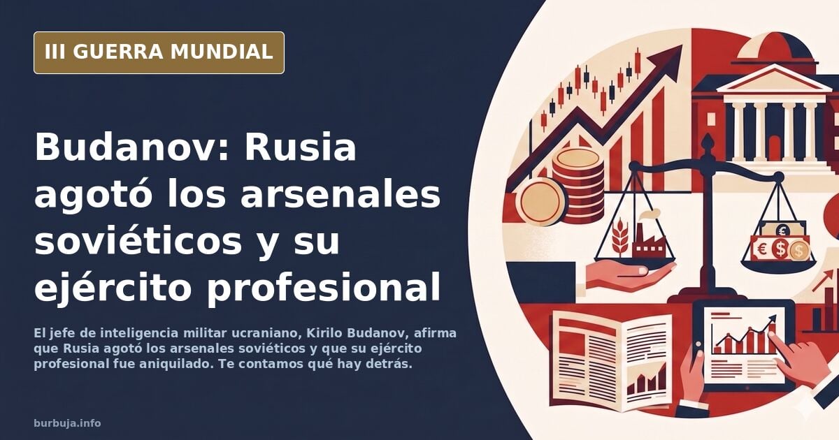 Budanov, "Rusia ha agotado todos los arsenales soviéticos de armas, su ejército profesional fue aniquilado"