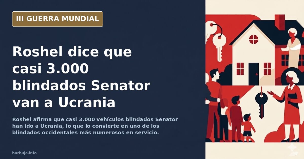El fabricante canadiense Roshel dice que casi 3.000 vehículos blindados Senator han sido enviados a Ucrania