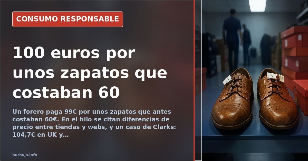 Shoes: 99 euros in store, cheaper online