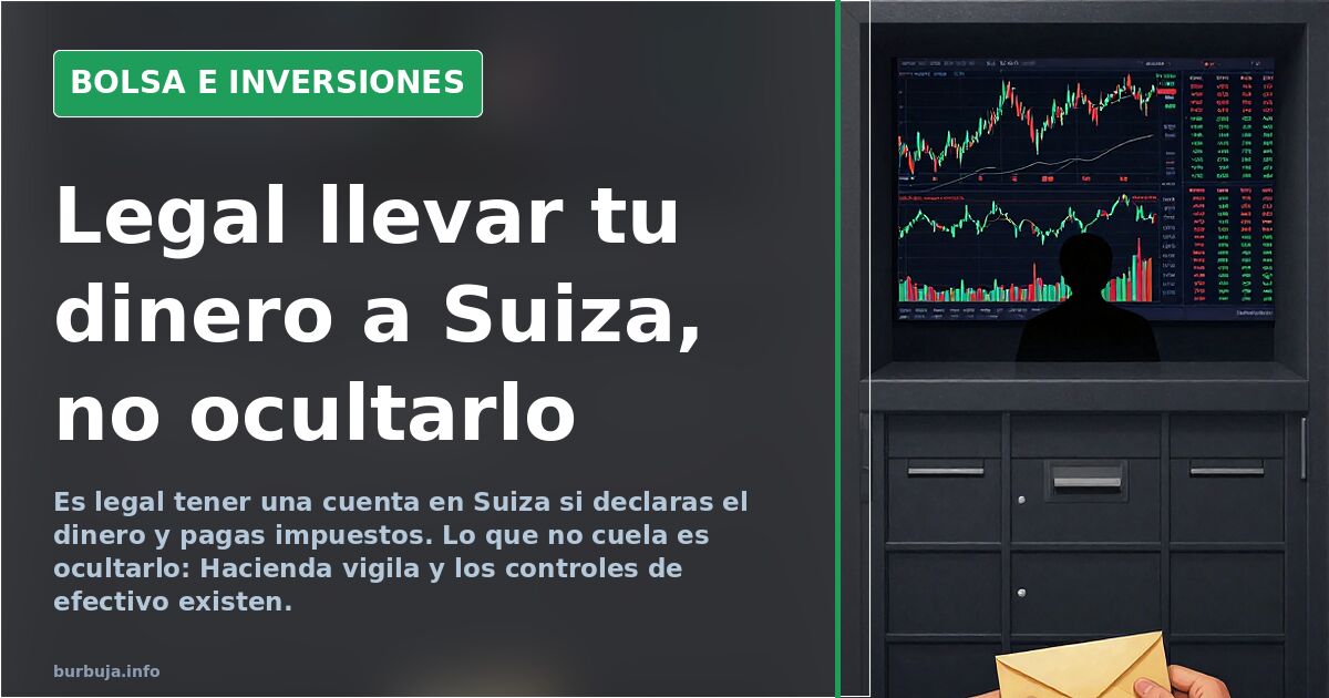 Gráfico bursátil con velas japonesas y líneas de tendencia sobre fondo oscuro, simbolizando la fuga de capitales a cuentas en