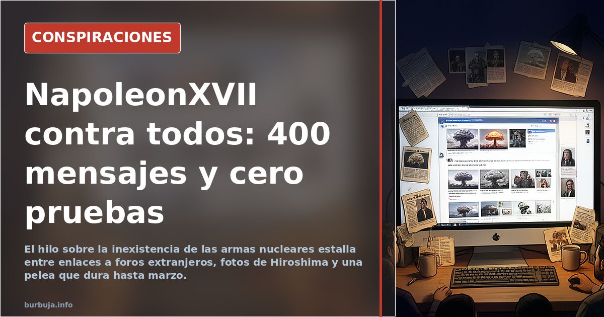 NapoleonXVII contra todos: 400 mensajes y cero pruebas