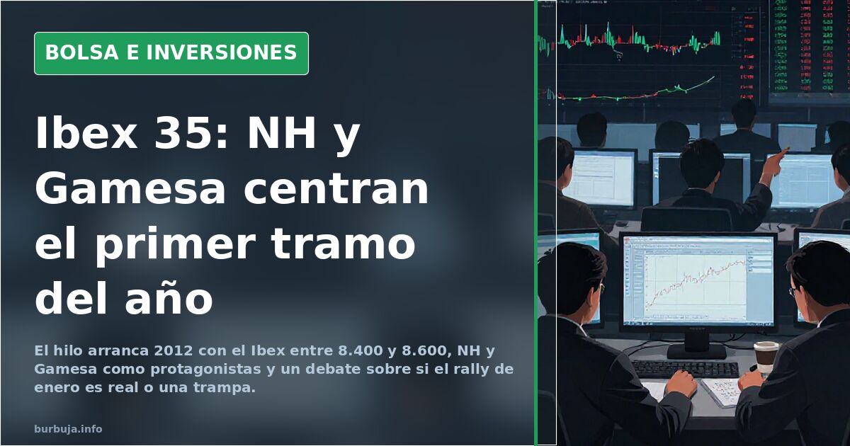 Ibex 35: NH y Gamesa centran el primer tramo del año