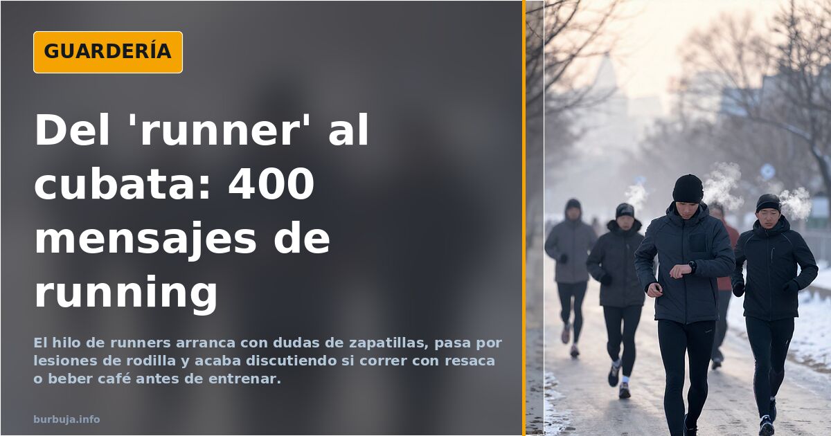 Del 'runner' al cubata: 400 mensajes de running