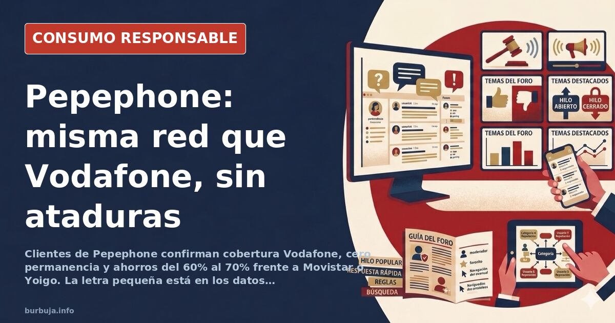 Comparativa de tarifas de operadores móviles virtuales como Pepephone y Simyo con cobertura Vodafone y Orange