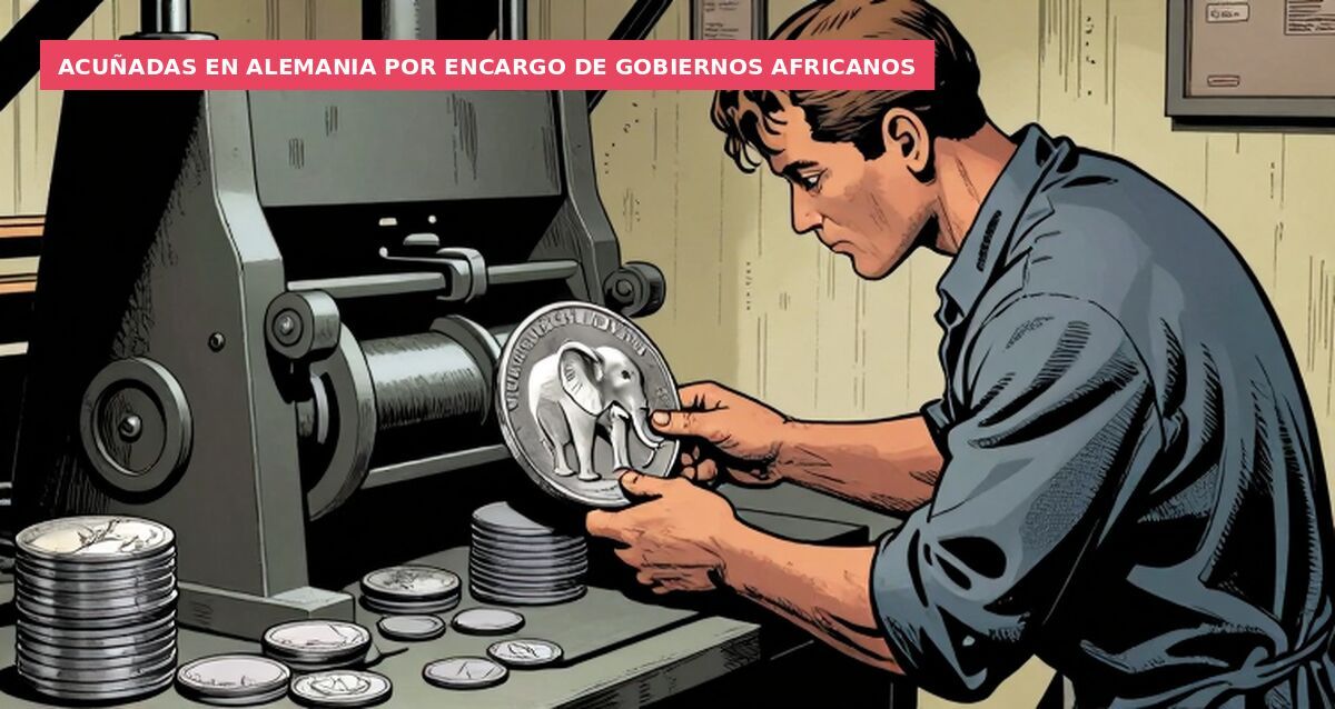 Acuñadas en Alemania por encargo de gobiernos africanos