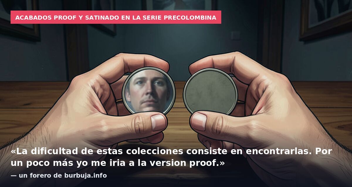 Acabados proof y satinado en la serie precolombina: «La dificultad de estas colecciones consiste en encontrarlas. Por un poco más yo me iria a la version proof.» — un forero de burbuja.info