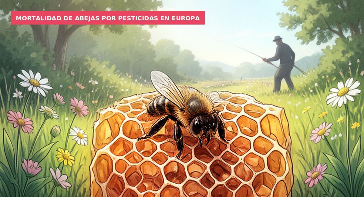 Mortalidad de abejas por pesticidas en Europa