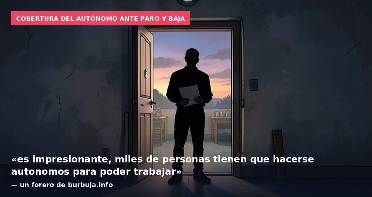 Cobertura del autónomo ante paro y baja: «es impresionante, miles de personas tienen que hacerse autonomos para poder trabajar» — un forero de burbuja.info