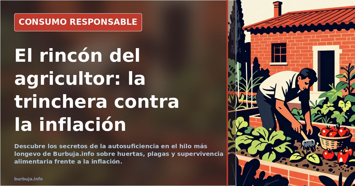 Descubre los secretos de la autosuficiencia en el hilo más longevo de Burbuja.info sobre huertas, plagas y supervivencia alim