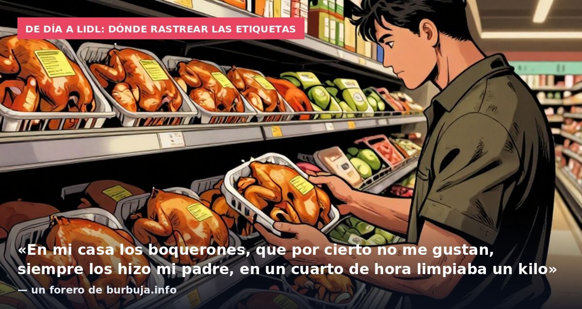 De Día a Lidl: dónde rastrear las etiquetas: «En mi casa los boquerones, que por cierto no me gustan, siempre los hizo mi padre, en un cuarto de hora limpiaba un kilo» — un forero de burbuja.info