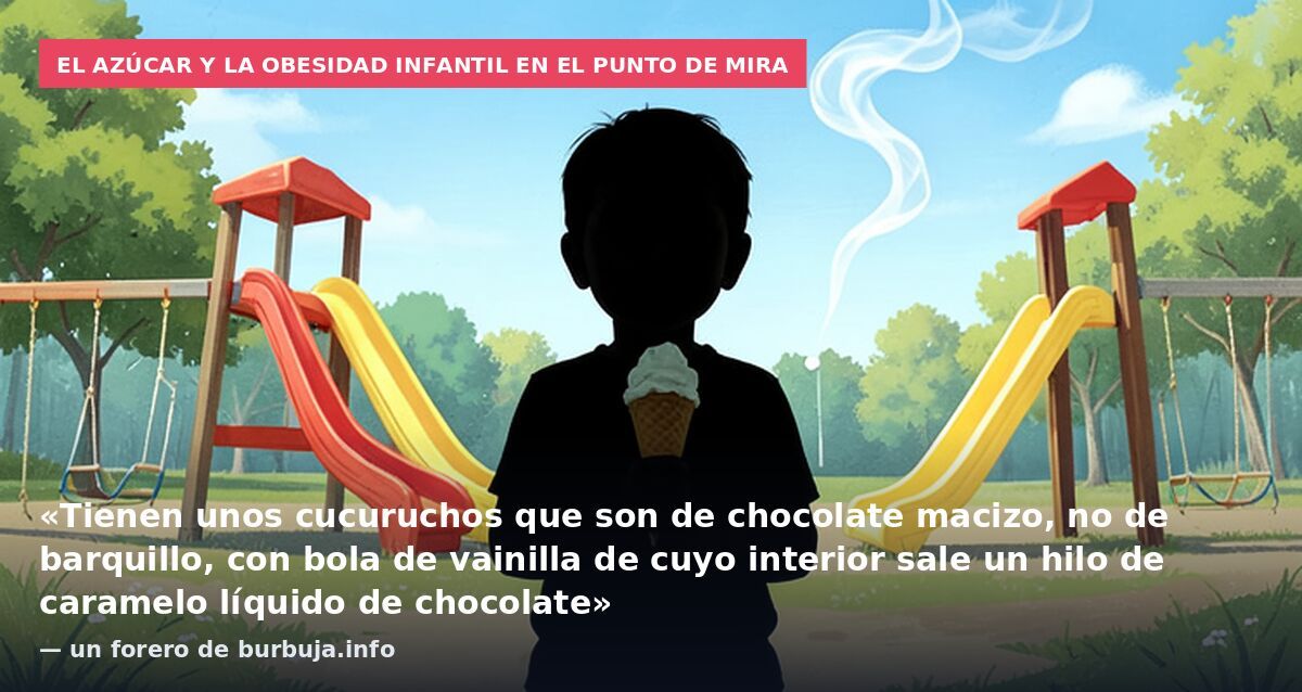 El azúcar y la obesidad infantil en el punto de mira: «Tienen unos cucuruchos que son de chocolate macizo, no de barquillo, con bola de vainilla de cuyo interior sale un hilo de caramelo líquido de chocolate» — un forero de burbuja.info